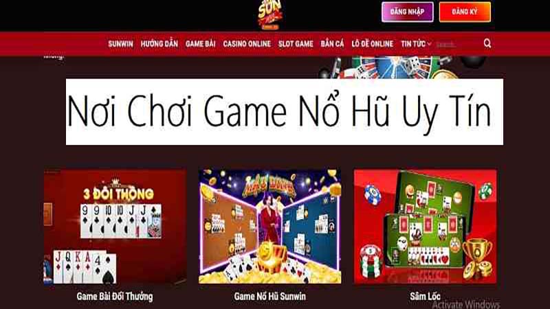 Nơi chơi game nổ hũ uy tín